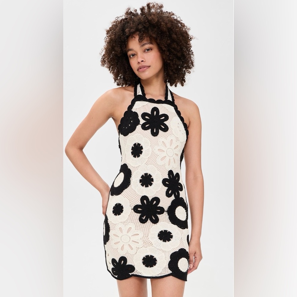 Show Me Your Mimi Happy Halter Crochet Dress